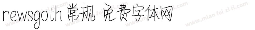 newsgoth 常规字体转换